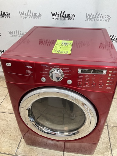 [104697] Lg Used Electric Dryer 220volts (30 AMP) 27inches {3 prong} (red) 