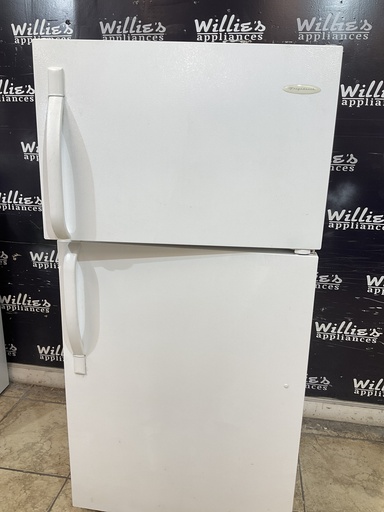 [104699] Frigidaire Used Refrigerator Top and Bottom 28x59 1/2 (White) 