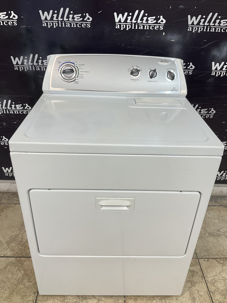 Whirlpool Used Electric Dryer 220volts (30 AMP) 29inches {3 prong} (White) 