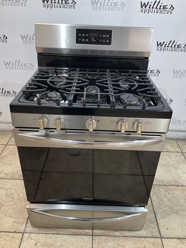 [104722] Frigidaire Used Natural Gas Stove 30inches (Stainless Steel) 