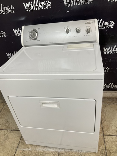 [104736] Whirlpool Used Electric Dryer 220volts (30 AMP) 29inches {3 prong} (White)