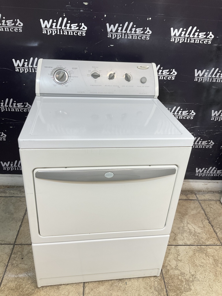 Whirlpool Used Electric Dryer 220volts (30 AMP) 29inches {3 prong} (White) 