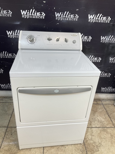 [104739] Whirlpool Used Electric Dryer 220volts (30 AMP) 29inches {3 prong} (White) 