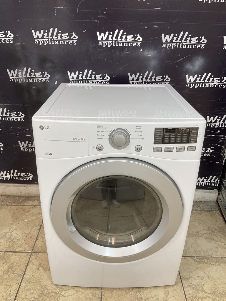 Lg Used Electric Dryer 220volts (30 AMP) 27inches {4 prong} (White) 
