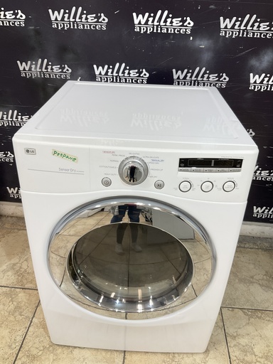 [104787] Lg Used Gas Propane Dryer 27inches (White) 
