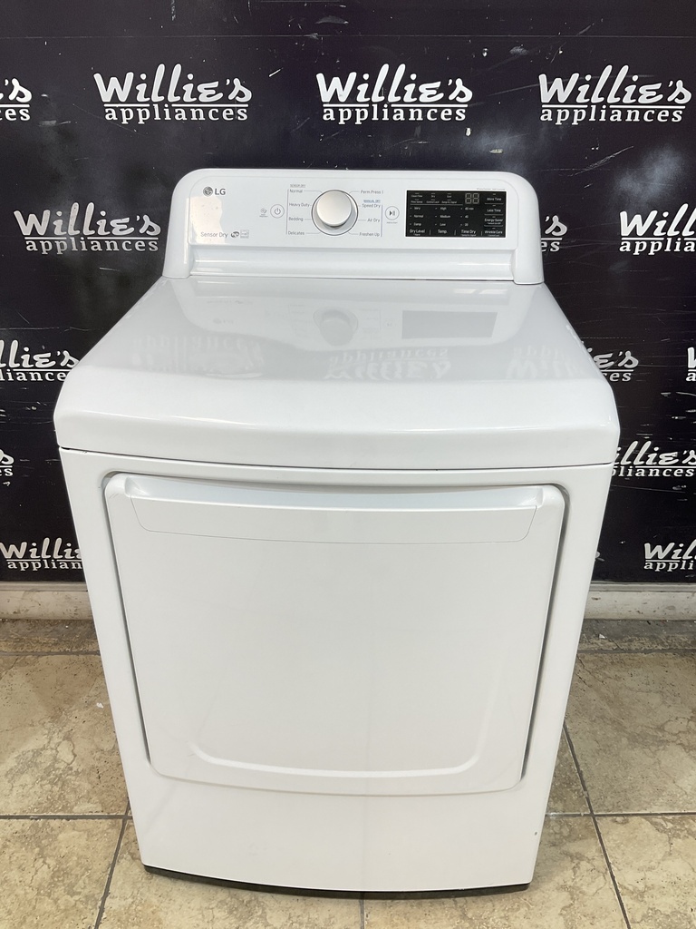 Lg Used Electric Dryer 220volts (30AMP) 27inches {no cord} (white) 