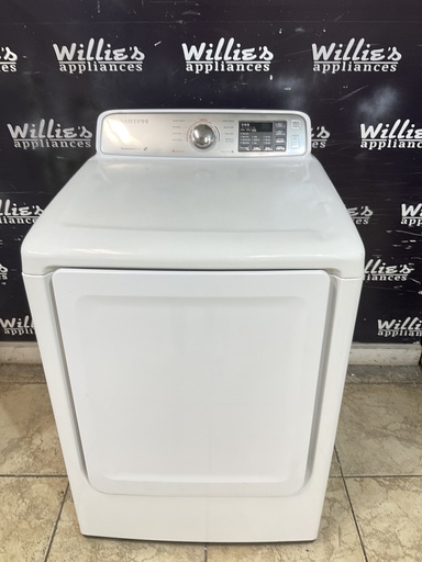 [104798] Samsung Used Electric Dryer 220volts (30 AMP) 27inches {3 prong} (White) 
