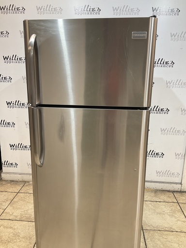 [104803] Frigidaire Used Refrigerator Top and Bottom 30x66 (Stainless Steel) 