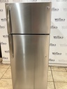 Ge Used Refrigerator Top and Bottom 28x67 (Stainless Steel) 