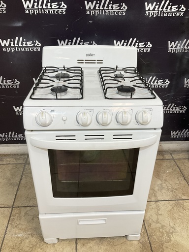 [104811] Summit Used Natural Gas Stove 24inches (white) 