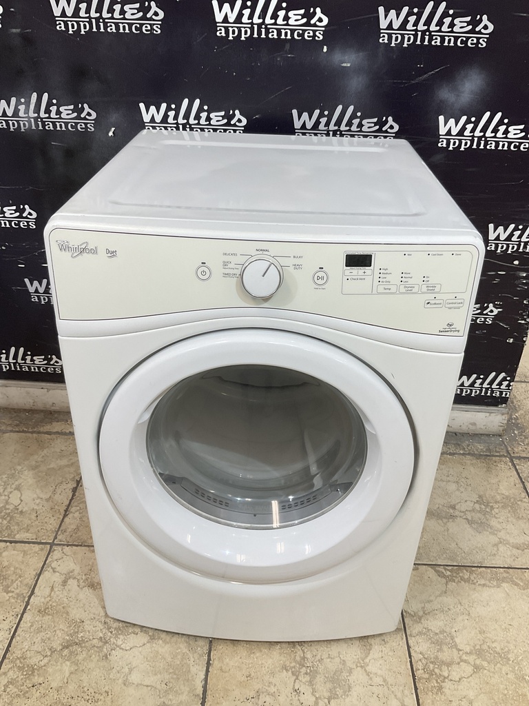 Whirlpool Used Electric Dryer 220volts (30 AMP) 27inches {3 prong} (White) 