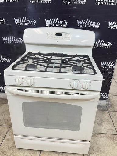 [104854] Ge Used Natural Gas Stove 30inches (Bisque) 