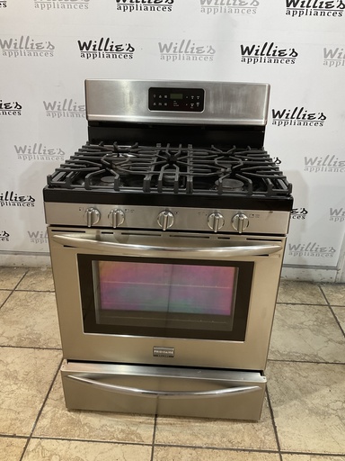 [104857] Frigidaire Used Natural Gas Stove 30inches (Stainless Steel) 