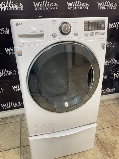 [104880] Lg Used Washer Front-load 27inches (White) 