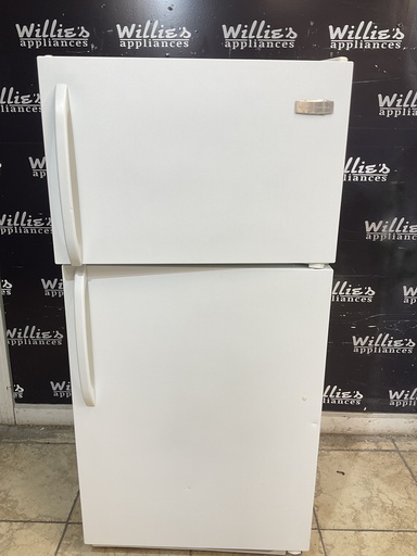 [104899] Frigidaire Used Refrigerator Top and Bottom 28x60 (White) 