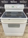 Ge Used Electric Stove 220volts (40/50 AMP) 30inches {3 prong} (white) 