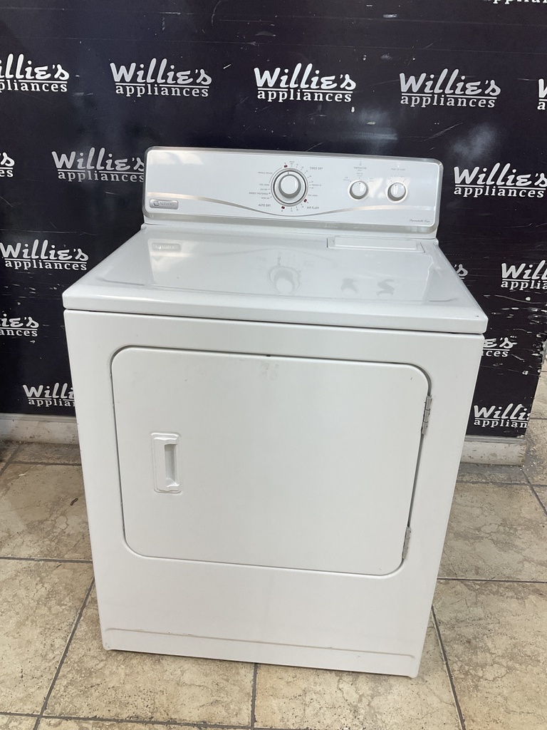 Maytag Used Electric Dryer 220volts (30 AMP) 29inches {4 prong} (white) 