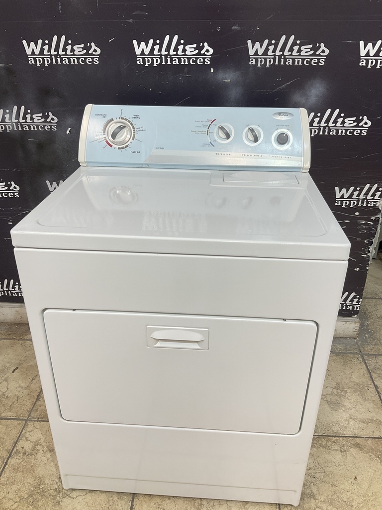 Whirlpool Used Electric Dryer 220volts (30 AMP) 29inches {3 prong} (White) 