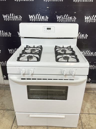 [104978] Frigidaire Used Natural Gas Stove 30inches (White) 