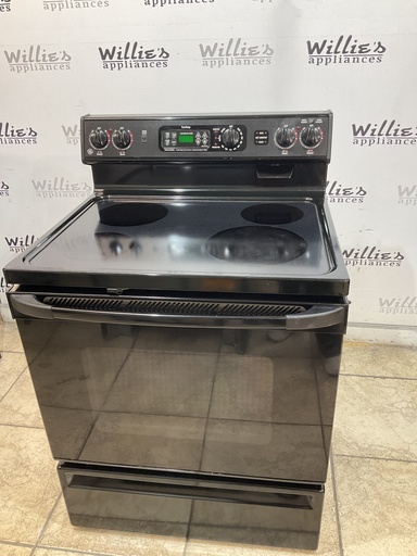 [105016] Ge Used Electric Stove 220volts (40/50 AMP) 30inches {4 prong} (Black) 