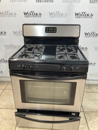 [105022] Frigidaire Used Natural Gas Stove 30inches (Stainless Steel) 