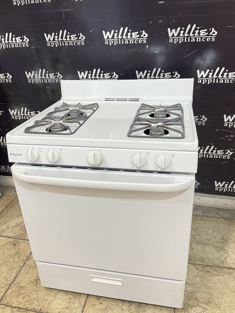Hotpoint Used Natural Gas Stove 30inches (White) 