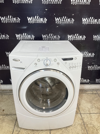 [105045] Whirlpool Used Washer Front-load 27inches (White) 