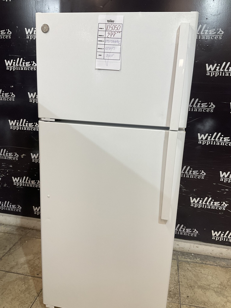 Ge Used Refrigerator Side By Side 28x64 1/2” (White) 