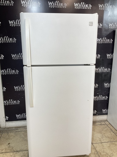 [105085] Kenmore Used Refrigerator Top and Bottom 30x66 (White) 