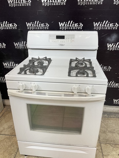 [105099] Whirlpool Used Natural Gas Stove 30inches (white) 
