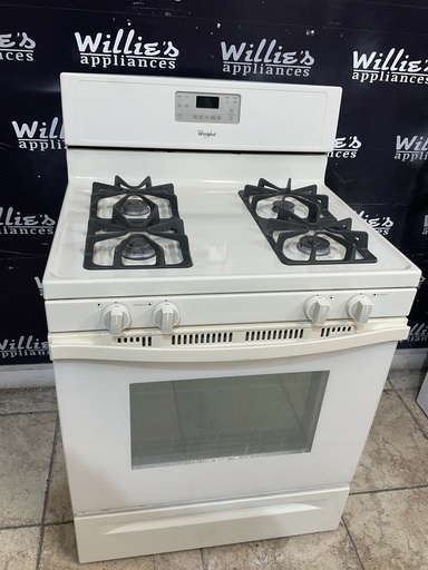 [105107] Whirlpool Used Natural Gas Stove 30inches (Bisque) 