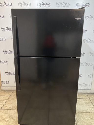 [105091] Whirlpool Used Refrigerator Top and Bottom 33x66 (black) 