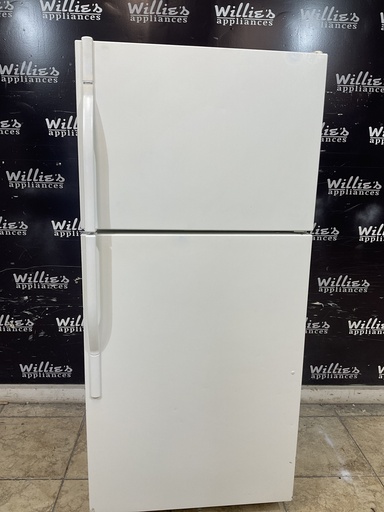 [105089] Kenmore Used Refrigerator Top and Bottom 30x65 1/2” (White) 
