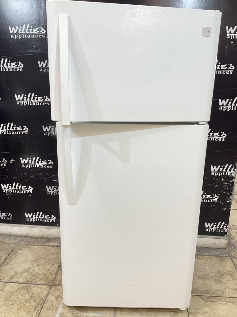 Kenmore Used Refrigerator Top and Bottom 30x66 (white ) 