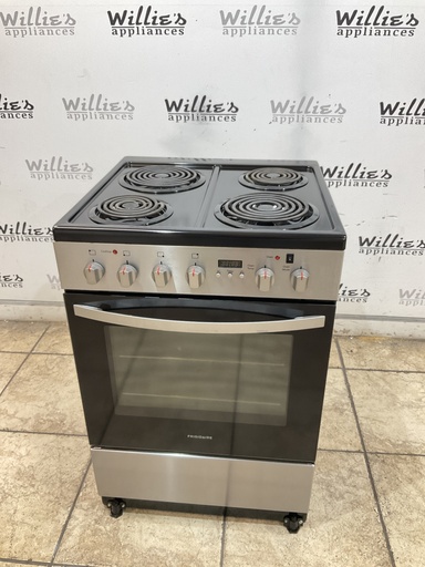[105121] Frigidaire Used Electric Stove 220volts (40/50 AMP) 23 1/2” inches {3 prong} (Stainless Steel) 