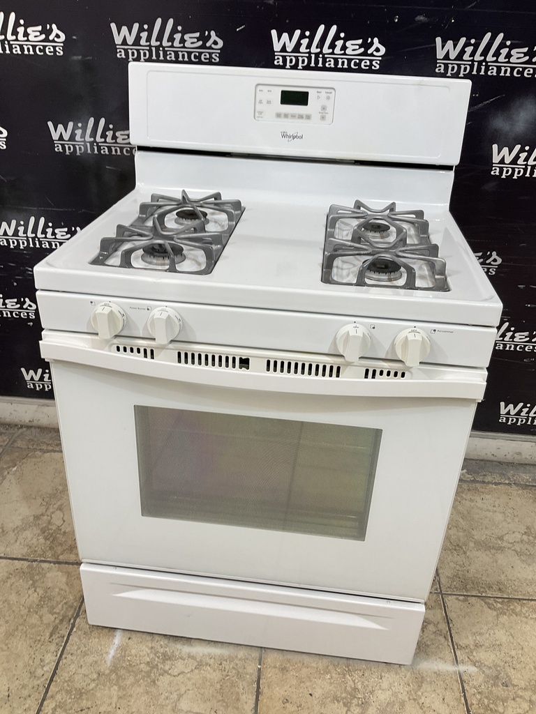 Whirlpool Used Natural Gas Stove 30inches (white) 