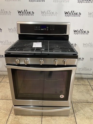 [105136] Whirlpool Used Natural Gas Stove 30inches (Stainless Steel) 