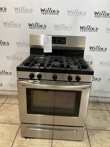 [105123] Frigidaire Used Natural Gas Stove 30inches (Stainless Steel) 