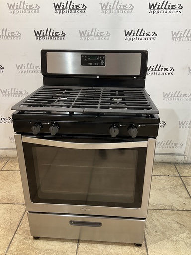[105146] Whirlpool Used Natural Gas Stove 30inches (stainless steel) 