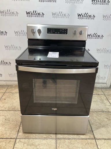 [105134] Whirlpool Used Electric Stove 220volts (40/50 AMP) 30inches {no cord} (Stainless Steel) 