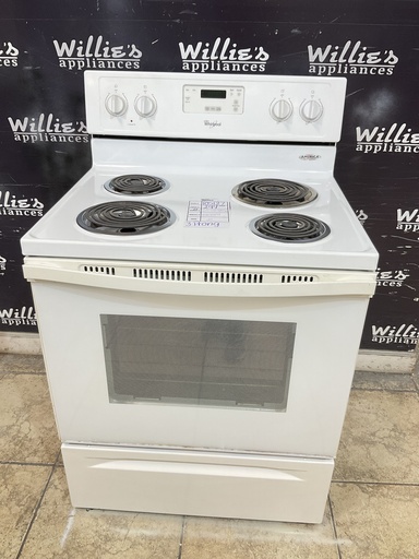 [105127] Frigidaire Used Electric Stove 220volts (40/50 AMP) 30inches {3 prong} (White) 