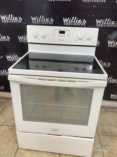 [105139] Whirlpool Used Electric Stove 220volts (40/50 AMP) 30inches {4 prong} (White) 
