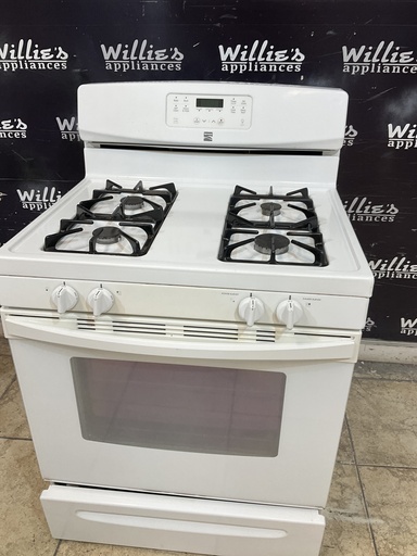 [105152] Kenmore Used Natural Gas Stove 30inches (white) 
