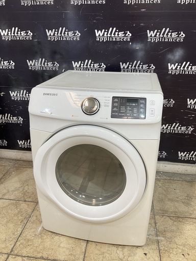 [105165] Samsung Used Electric Dryer 220volts (30 AMP) 27inches {3 prong} (White)