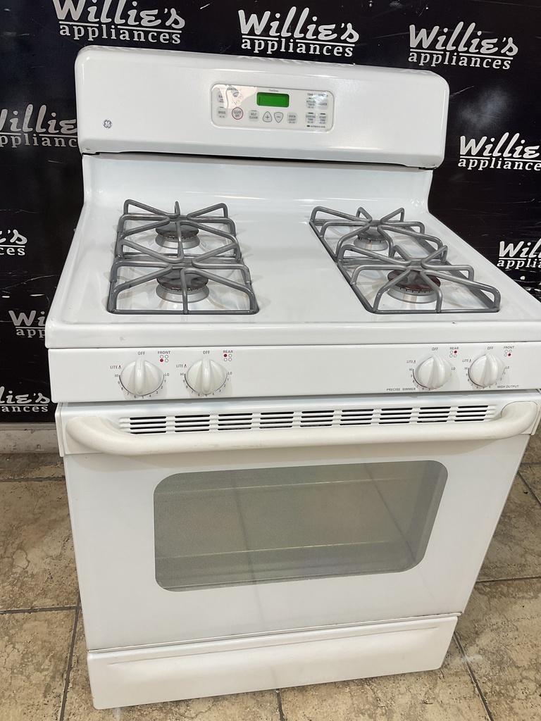 Ge Used Natural Gas Stove 30inches (White) 