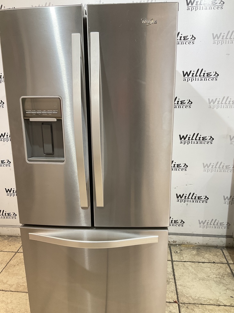 Whirlpool Used Refrigerator French Door 30x68 (Stainless Steel) 