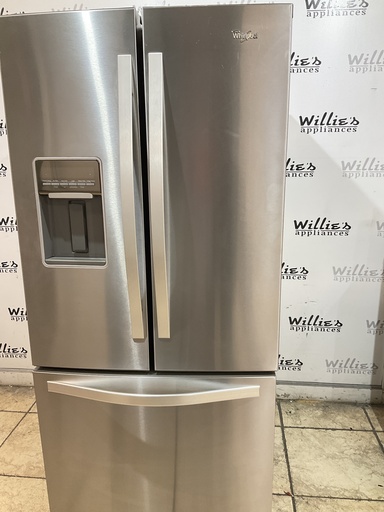 [105190] Whirlpool Used Refrigerator French Door 30x68 (Stainless Steel) 