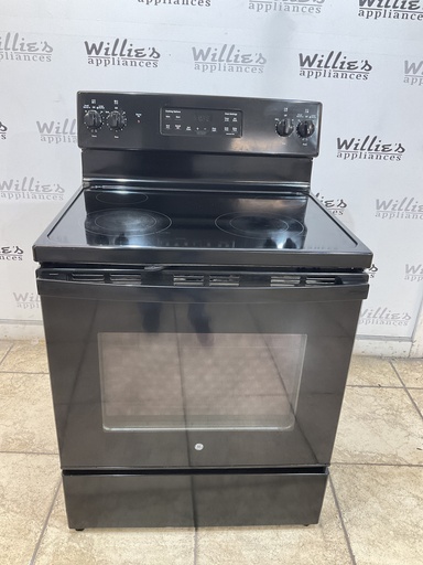 [105192] Ge Used Electric Stove 220volts (40/50 AMP) 30inches {4 prong} (Black) 