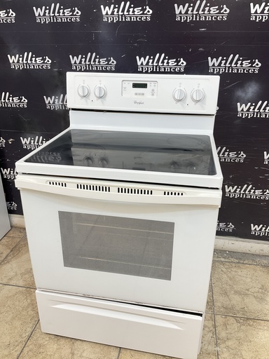 [105234] Whirlpool Used Electric Stove 220volts (40/50 AMP) 30inches {4 prong} (White) 