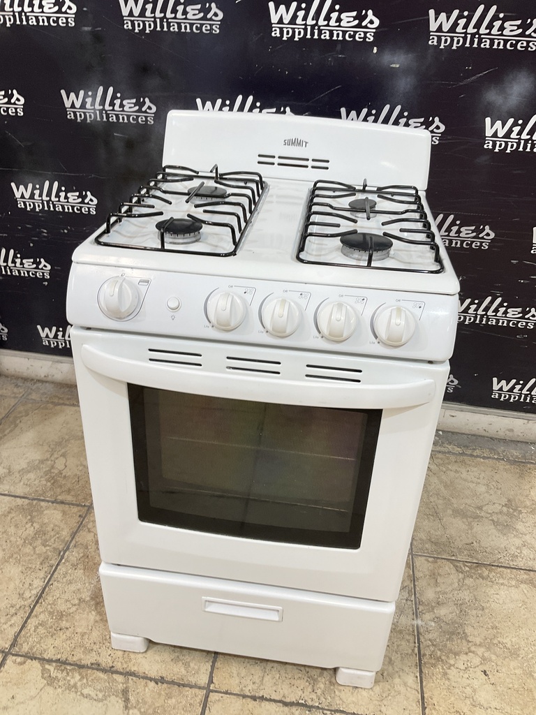Summit Used Natural Gas Stove 24inches (White) 